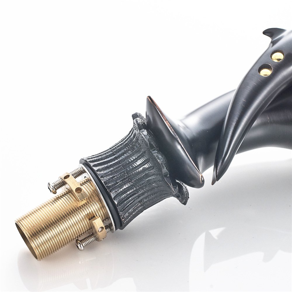 Amazon.co.jp: tuqiu my-bf013 dolphin-shaped真鍮バスルーム盆地蛇口